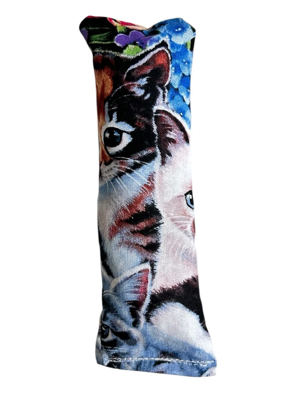 HAND CRAFTED Fabric Cotton Organic Catnip Interactive Kicker Stick Cat Toy